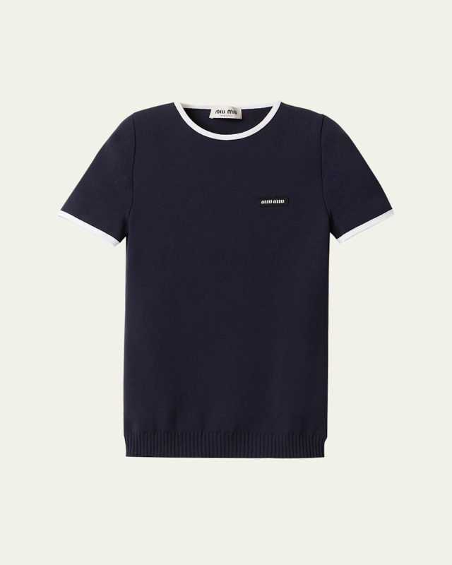 Short-Sleeve Crewneck Top